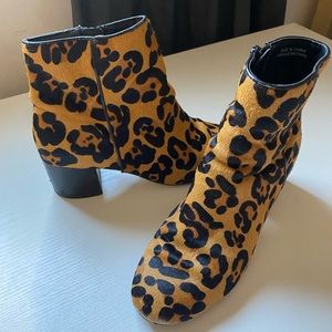 Urban outfitters leopard print boots